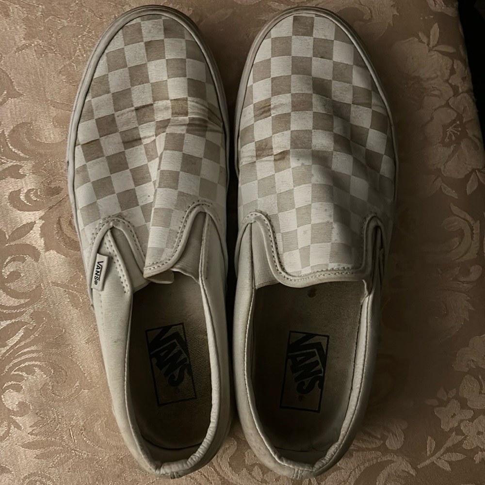 Used white van sneakers